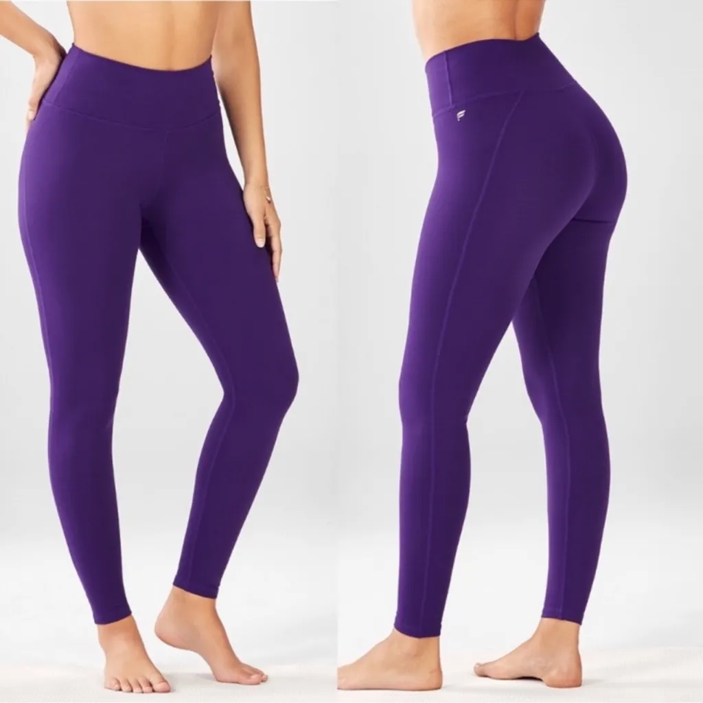 Fabletics Define PowerHold® High-Waisted Legging 7/8- Purple xs - Image 2