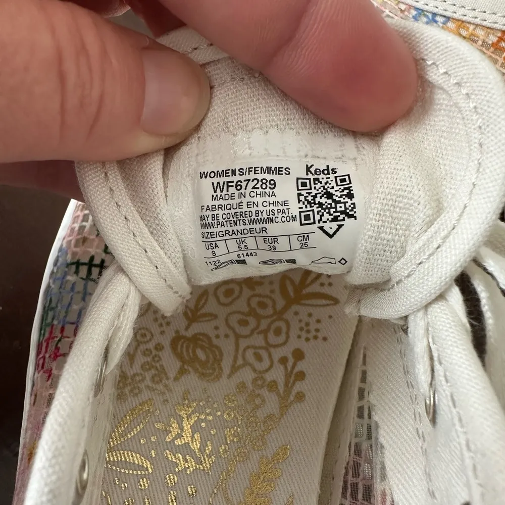 Keds Rifle Paper Co. Triple Kick Mesh Margaux Lace Up Size 8 New - Image 7