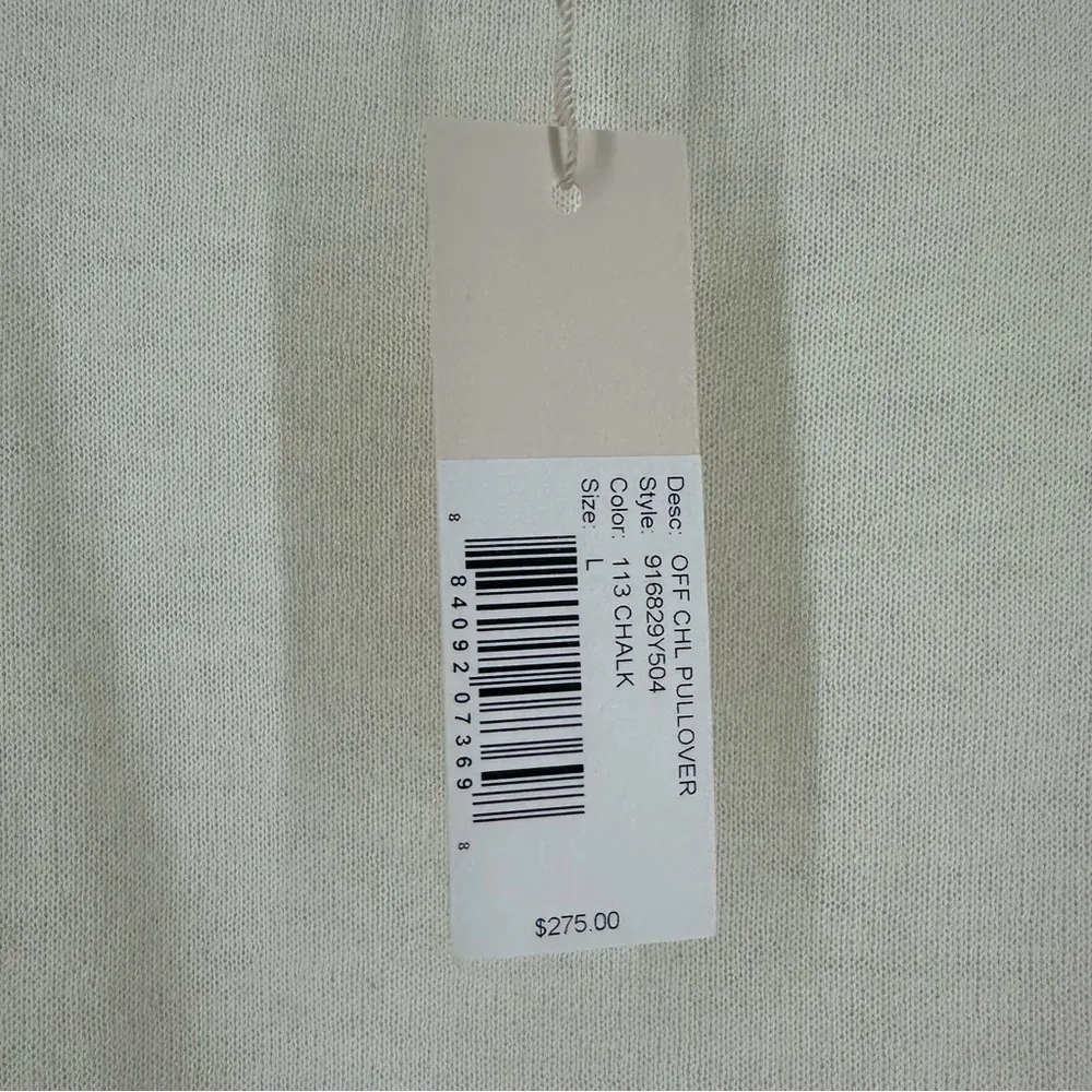 NWT Rebecca Taylor Off Shoulder Wool Blend Sweater Womens Large Beige - Image 3