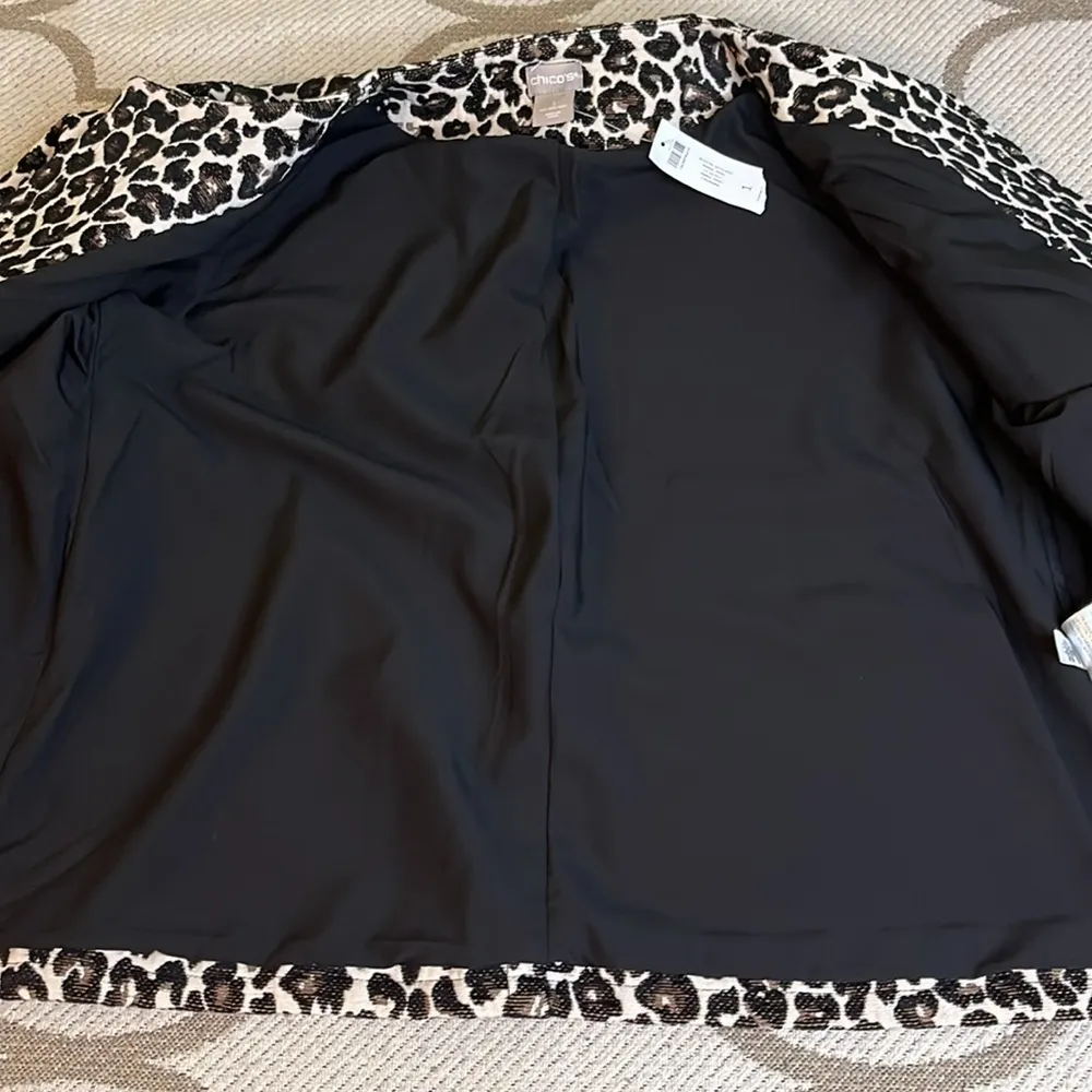 Chico’s modern jacquard animal print jacket - Image 10