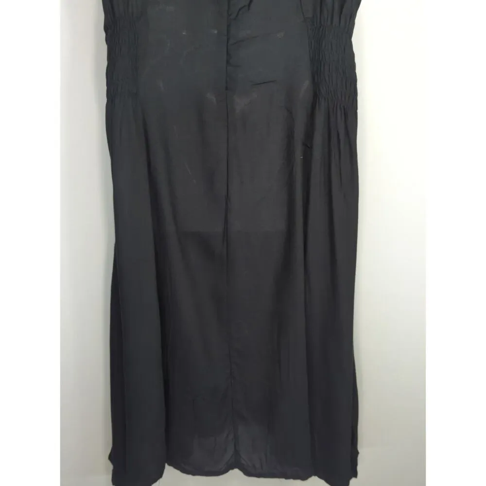 Mexicali Blues Smocked Scoop Neck Mini Dress Black Women XL NWT Bohemian Coastal - Image 8