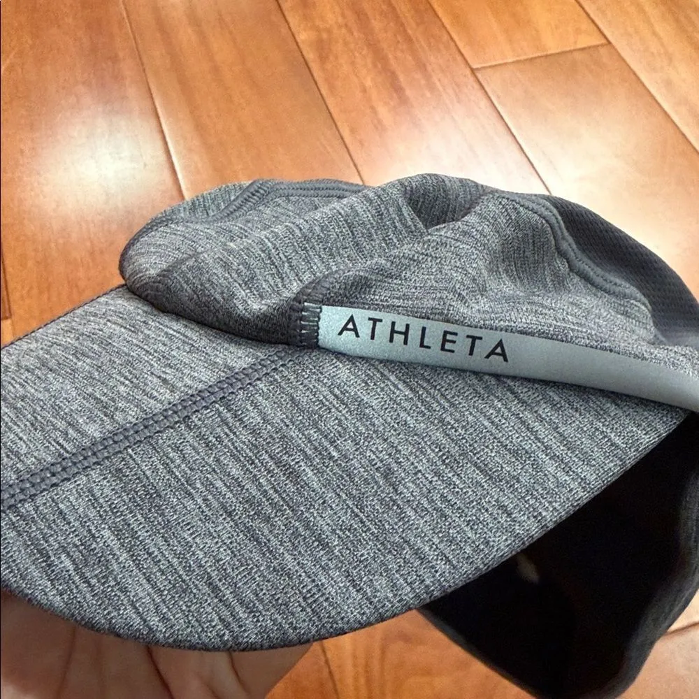Athleta Women Hat One Size Gray Active Cap Mesh Logo Ventilation - Image 6