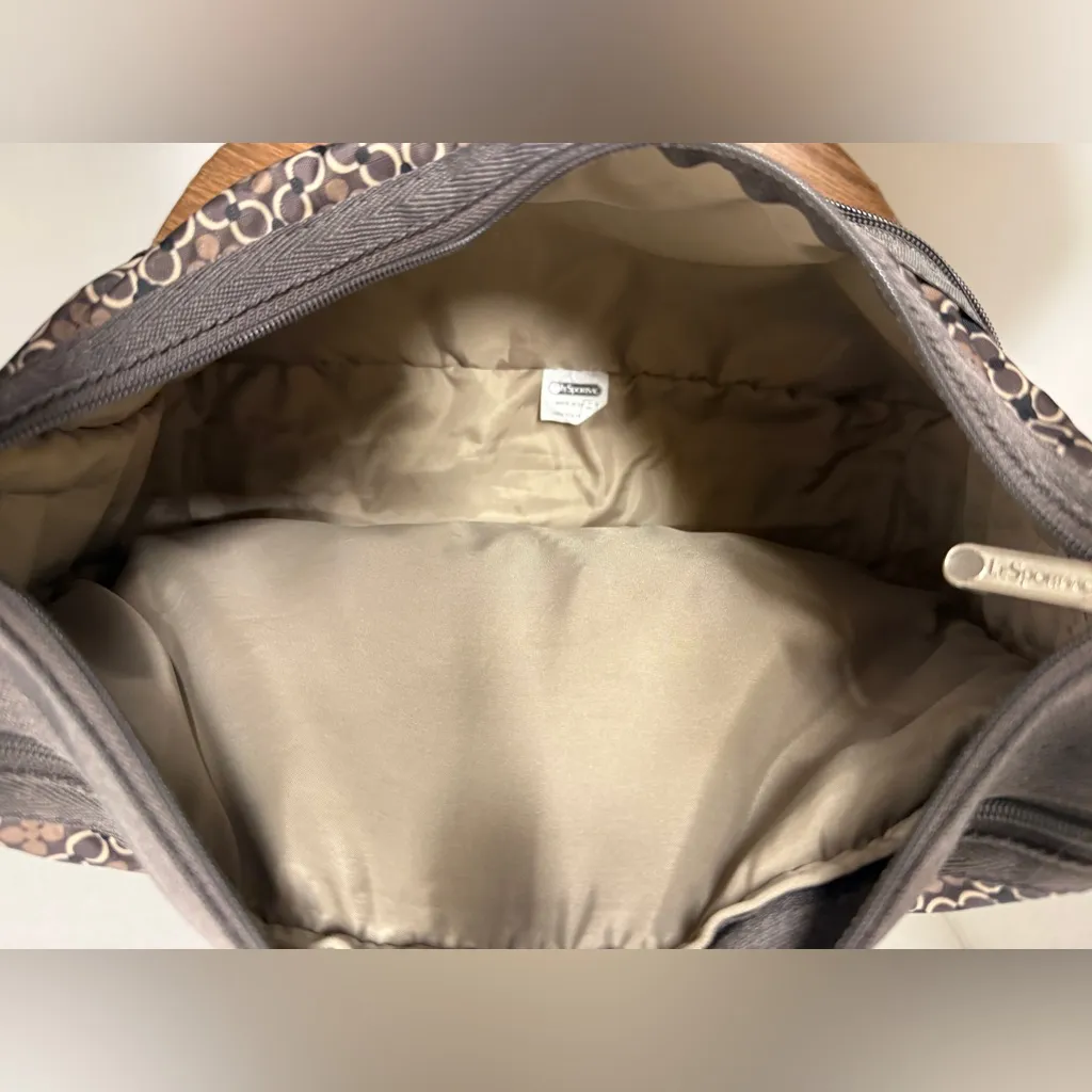 LeSportsac Deluxe Everyday Expandable Crossbody Geometric Nylon Purse Bag - Image 8