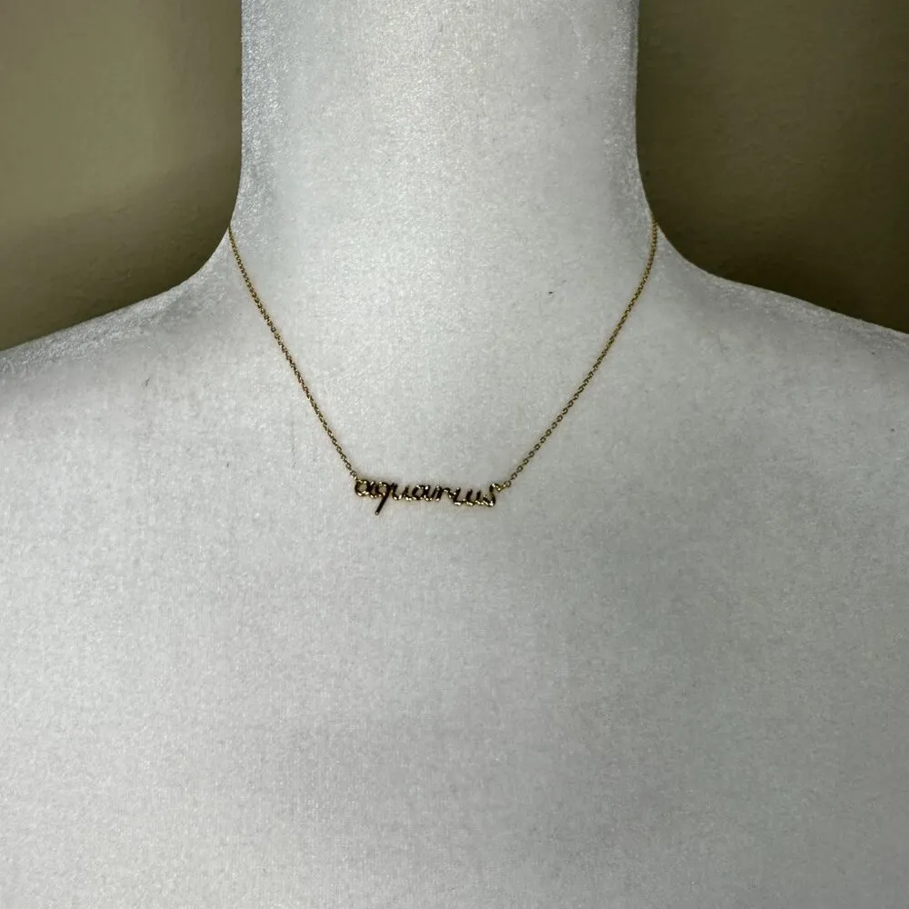 NIB /NWT Aquarius Script Necklace - Image 2