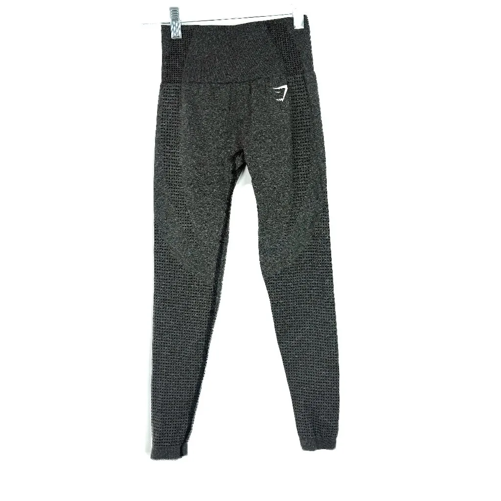 Gymshark Vital Seamless 2.0 Leggings Charcoal Marl Size XS EUC - Image 2