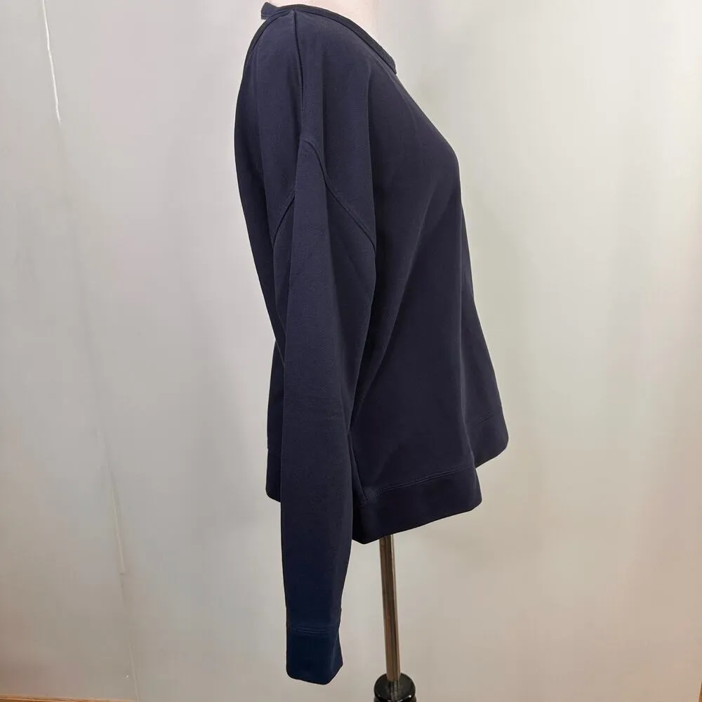 Nike Women's Navy Dri-Fit Open Back Training Top Size Medium - Image 3