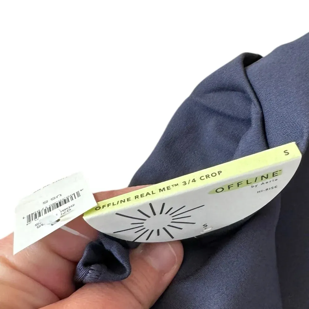 Offline by Aerie Real Me 3/4 Crop Size Small Navy Blue - Image 3