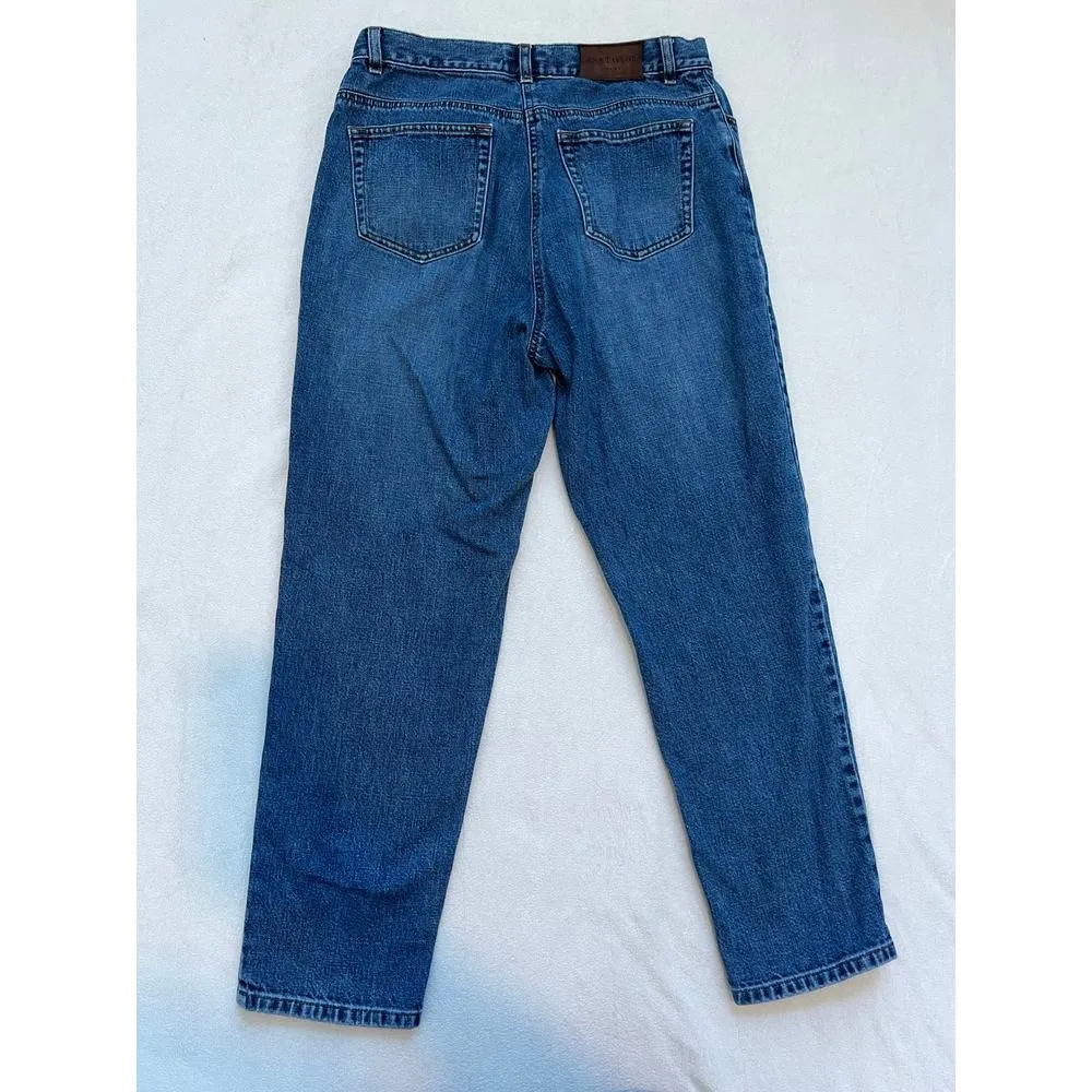 Ann Taylor Jeans Straight Leg High Rise Denim Jeans Slim 10A - Image 3