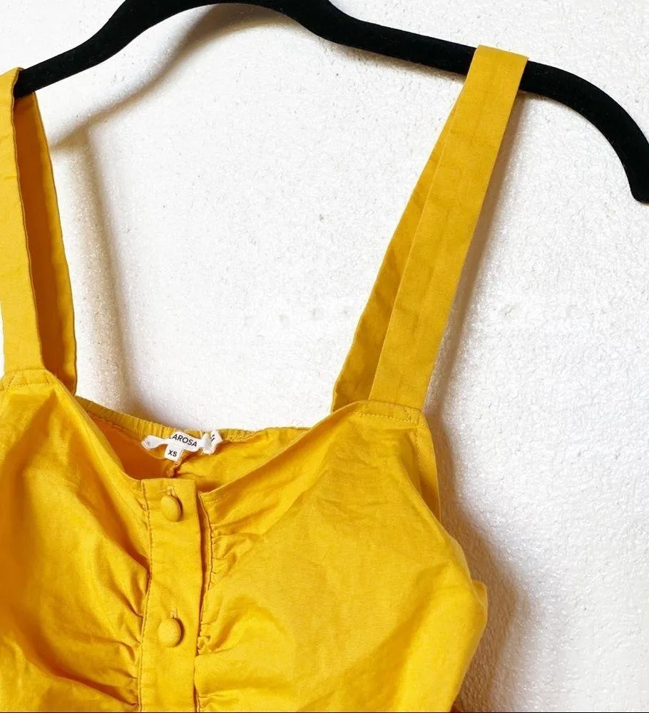 Tularosa Cold Shoulder Charlie Top Yellow Size XS - Image 4