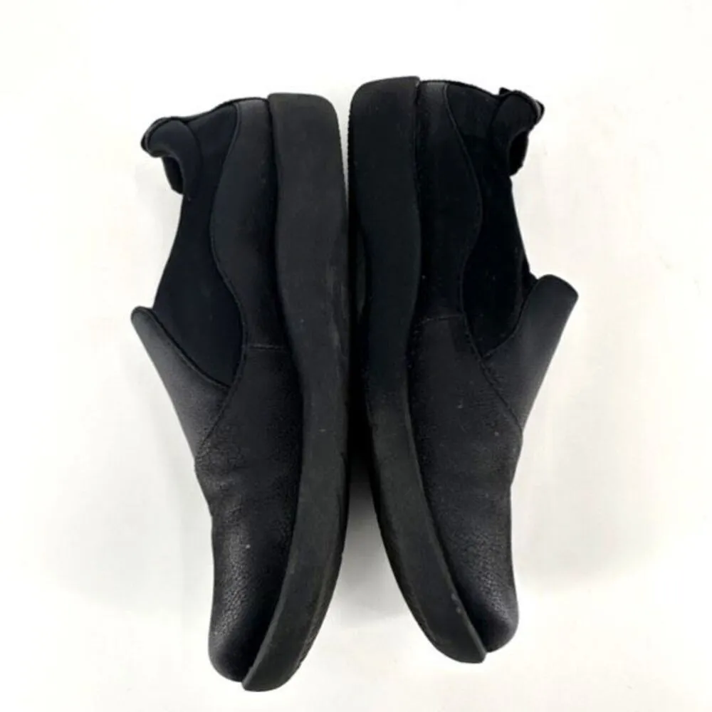 Clarks Sillian Holly black flats slip on‎ shoes Cloudsteppers size 7.5 - Image 5
