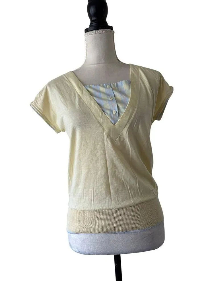 Vintage Tail Womens Yellow V - Image 5