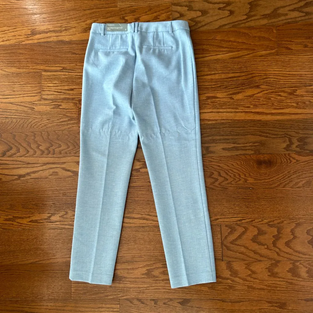 NWT Talbots High Waist Straight Leg Pant Size 6 Baby Blue Lined NEW WITH TAGS - Image 11
