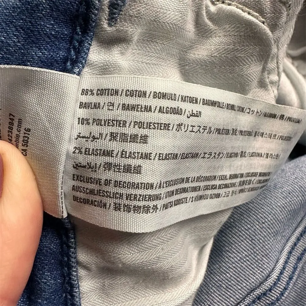 Abercrombie & Fitch Women's Harper Low Rise Ankle Jeans Size 2S Distressed - Image 5