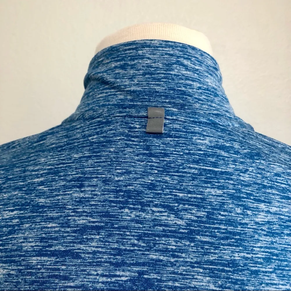 Nike Women’s Size Small Heathered Blue Dri Fit Half Zip Pullover Sweatshirt - Image 4