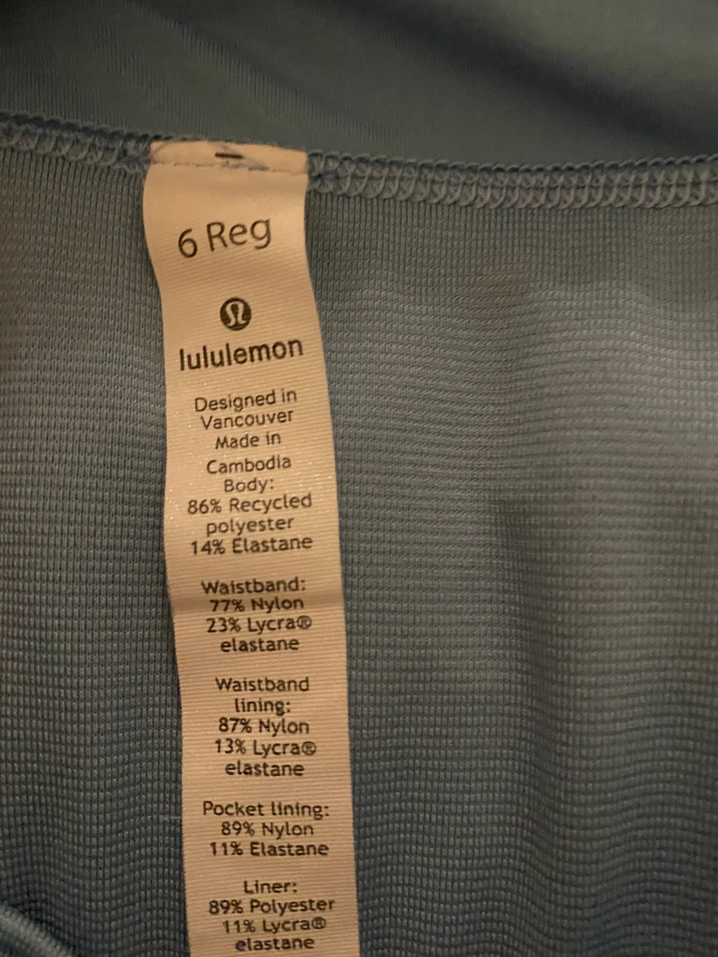 Lululemon Blue Lulu Shorts - Image 5