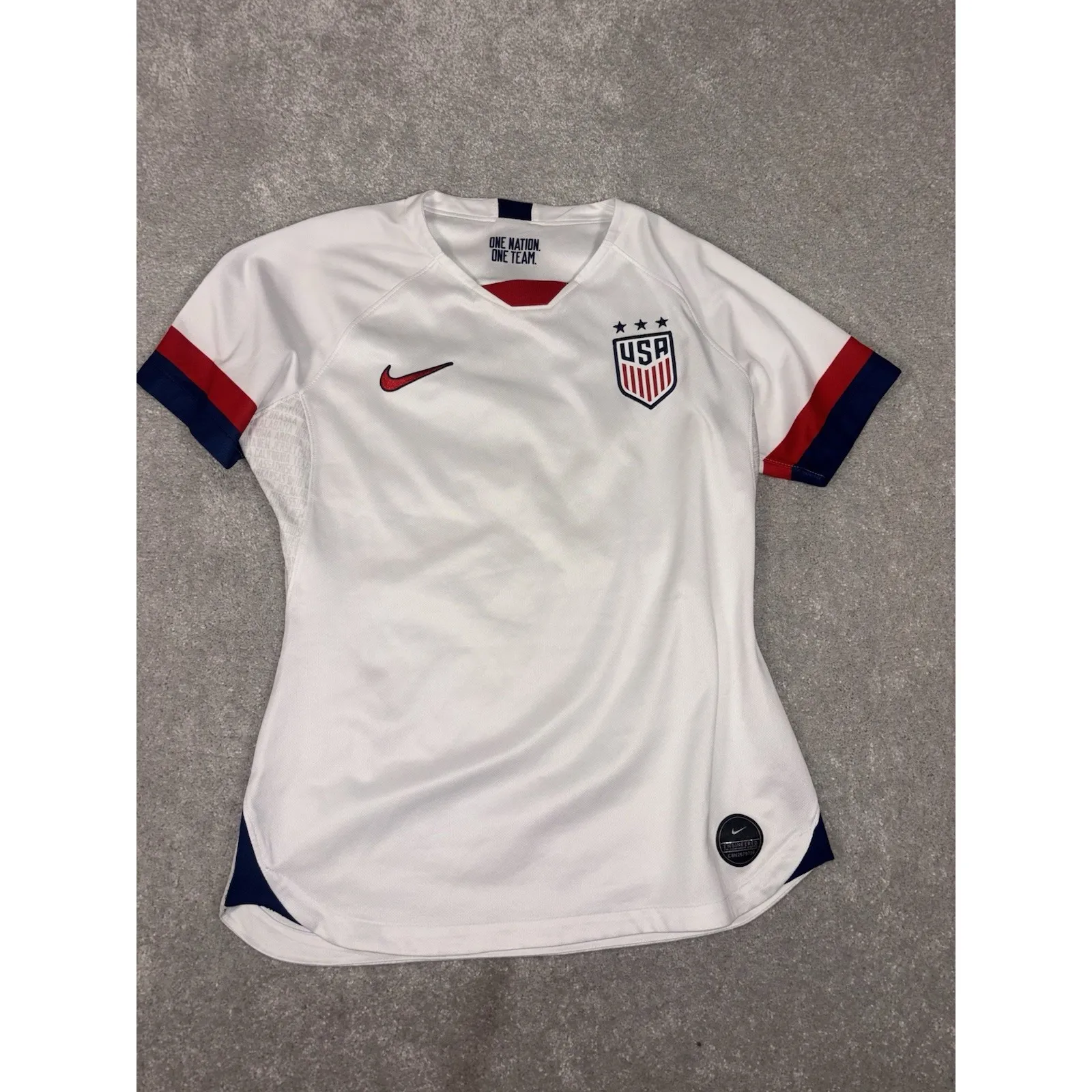 Nike USA Soccer Jersey Women's Medium White Home Top 2019 Jersey - Image 6