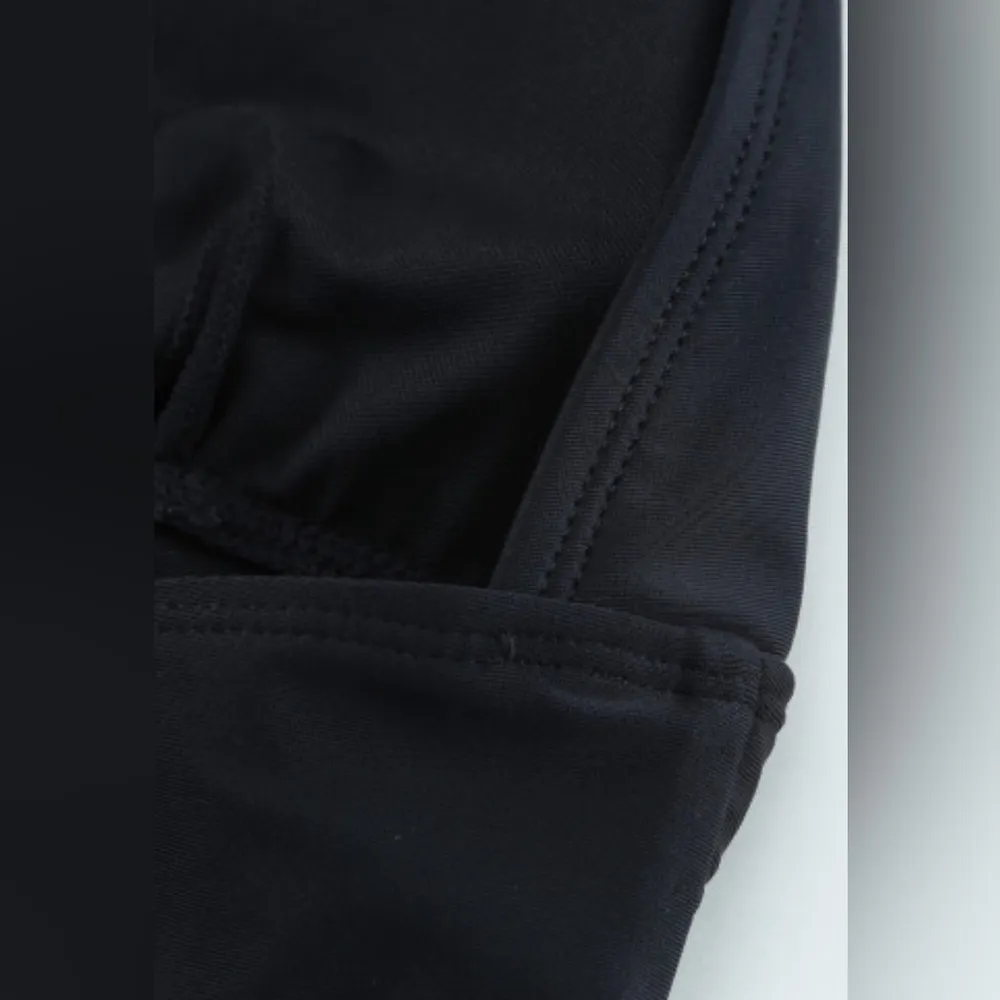 NEW Black One Piece Bathing Suit Swimsuit with Strappy Cutouts Size Small - Image 7