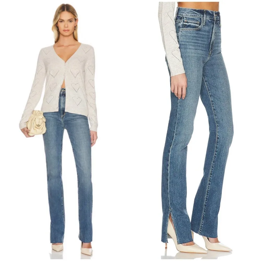 đź’•FAVORITE DAUGHTERđź’• Valentina Super High Rise Tower Jean Medium Indigo 29 NWT - Image 8