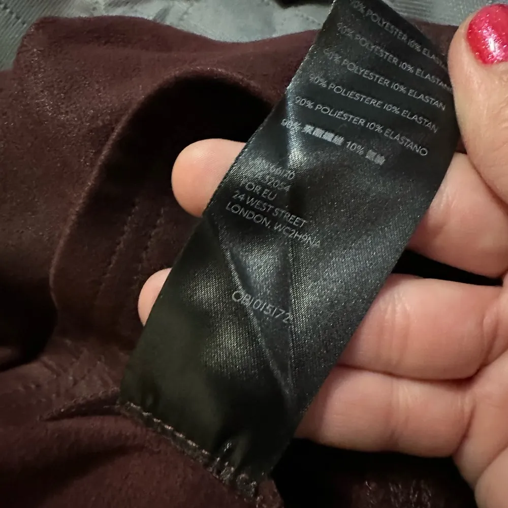 Free People - Midnight Vegan Faux Suede
Leggings Size S - Image 3