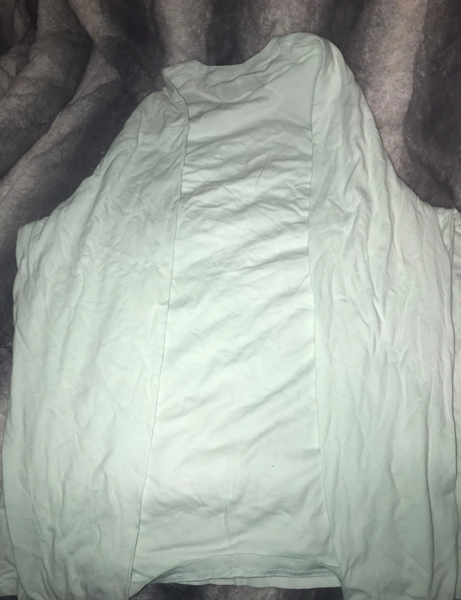 Mint Green Soft Long Sleeve T-Shirt - Image 2