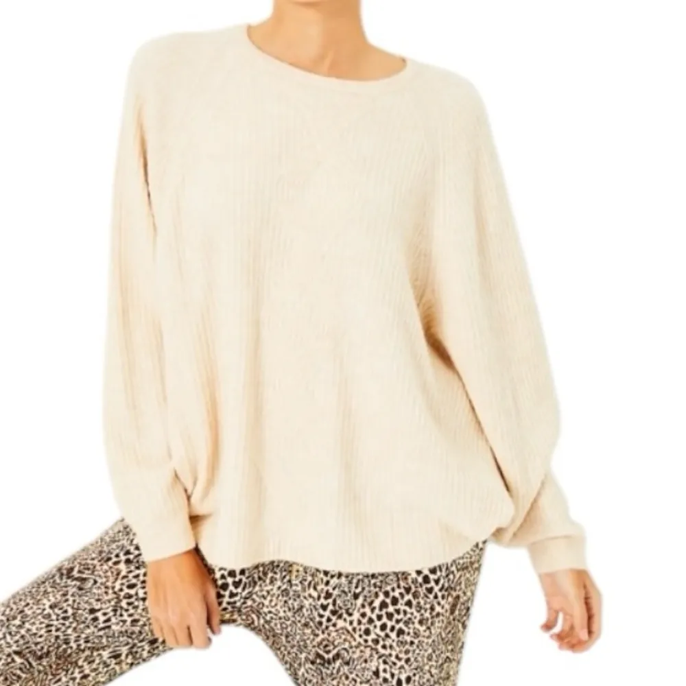 LILLY PULITZER Arienza Dolman Sleeve Sweater Light Heathered SandBar Size XL NEW - Image 10