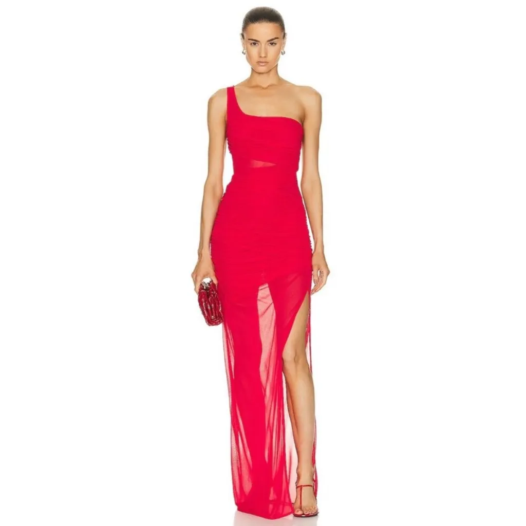 GAUGE81 Moni Dress in Scarlet‎ Red Gown NWT with flaw Size L - Image 3