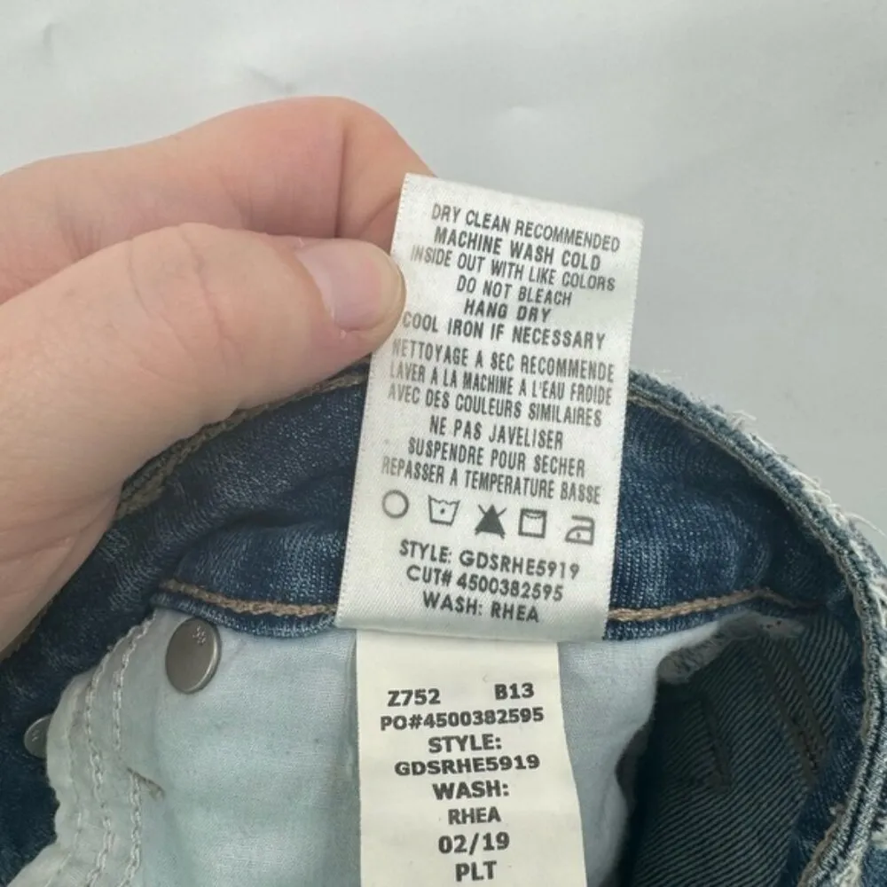 Joes Jeans Distressed Women 24 Blue Icon Rhea Cropped Medium Wash Denim Mid Rise - Image 9