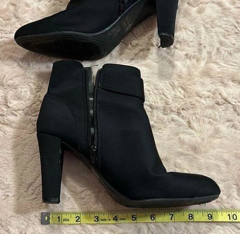 Black heeled Boots in size 8.5M - Image 8