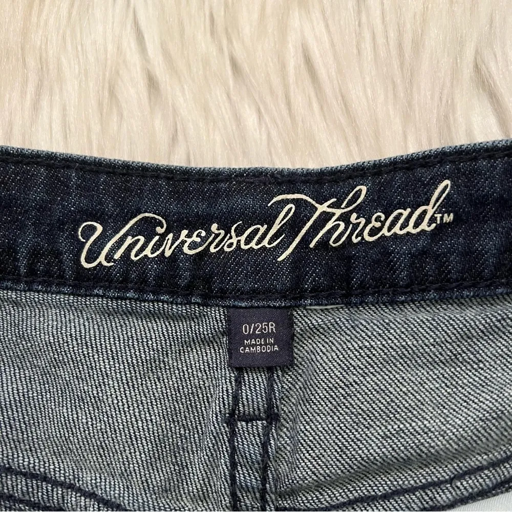 Universal Thread High-Rise Shortie Shorts Dark Wash - Image 7