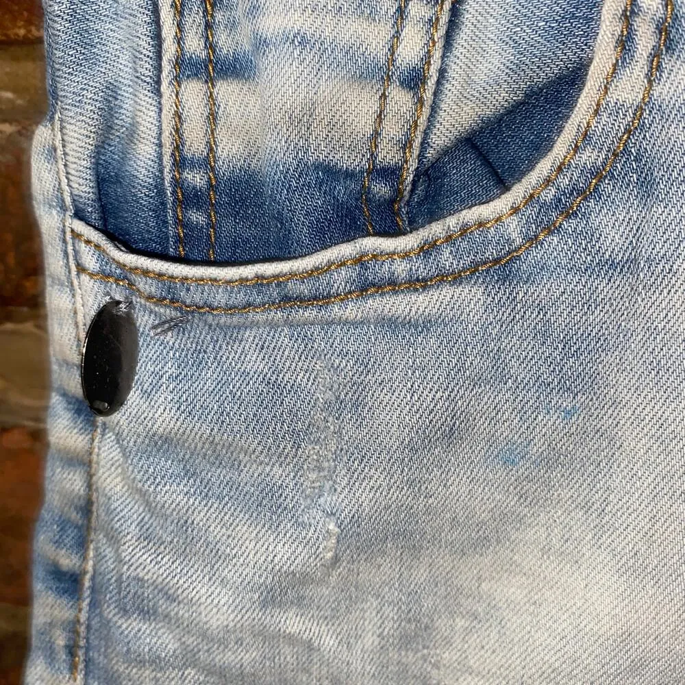 Payota Acid Wash Blue Denim Cut - Image 4