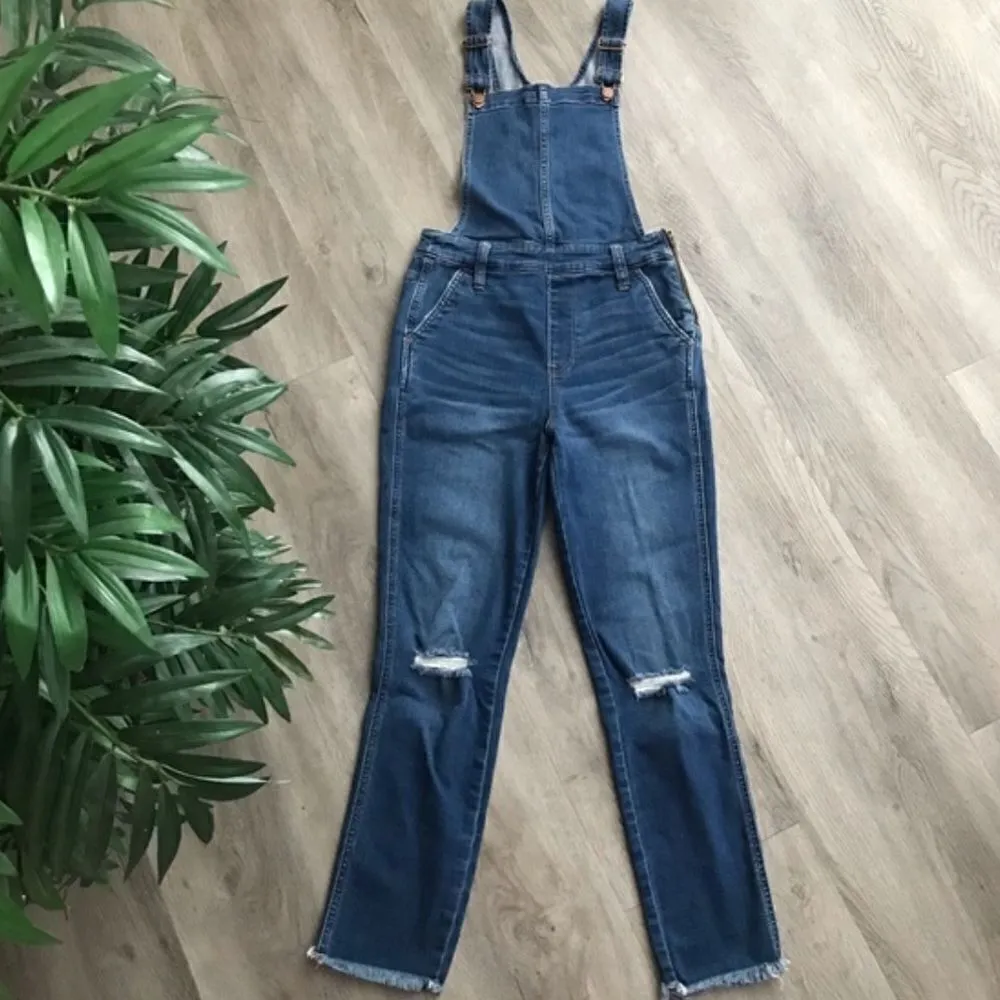 Madewell Roadtripper Overalls in Brodie Wash Ribbed Knees Stretchy S - Image 3