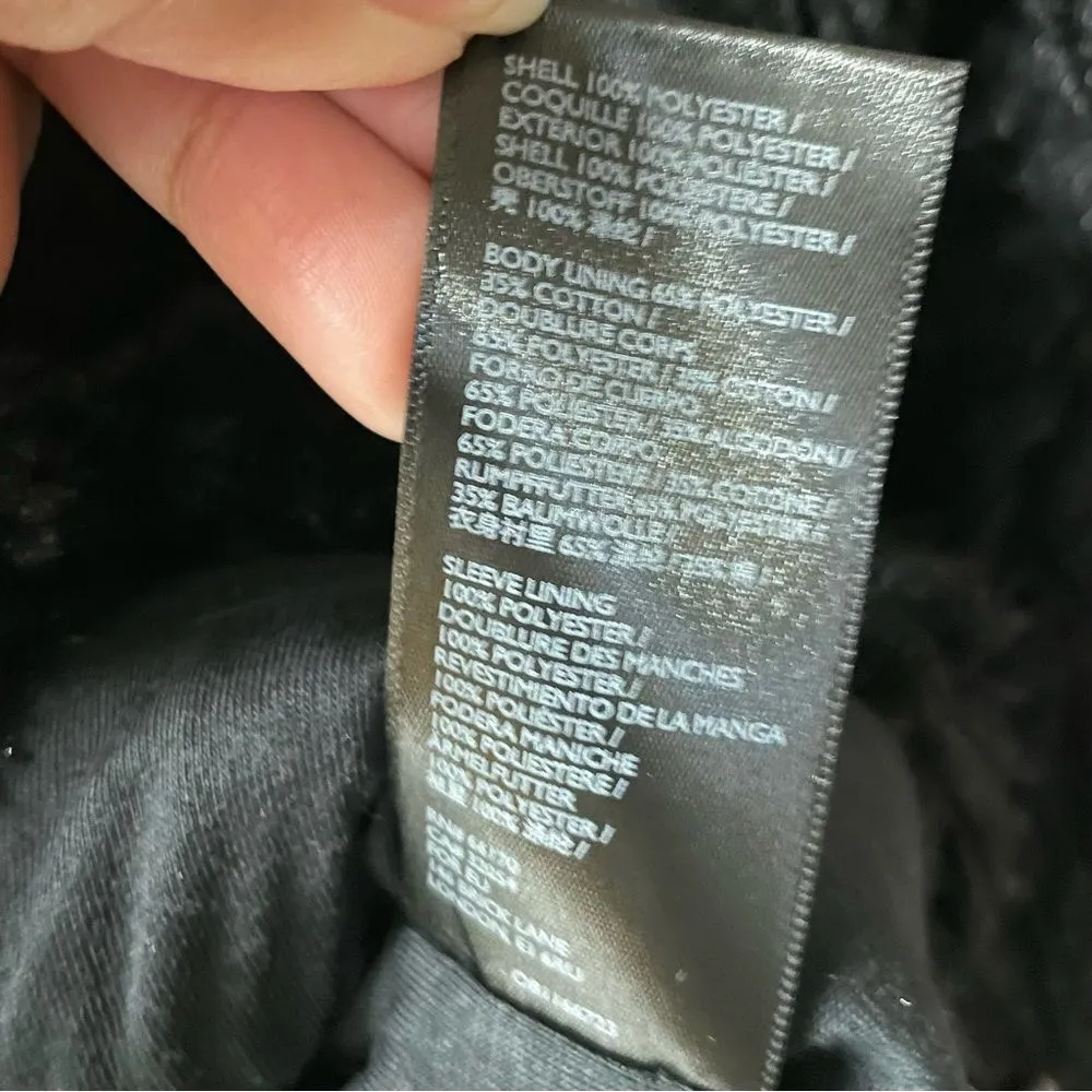 BDG Urban Outfitters NWT Black Cropped Teddy Jacket Size S - Image 13