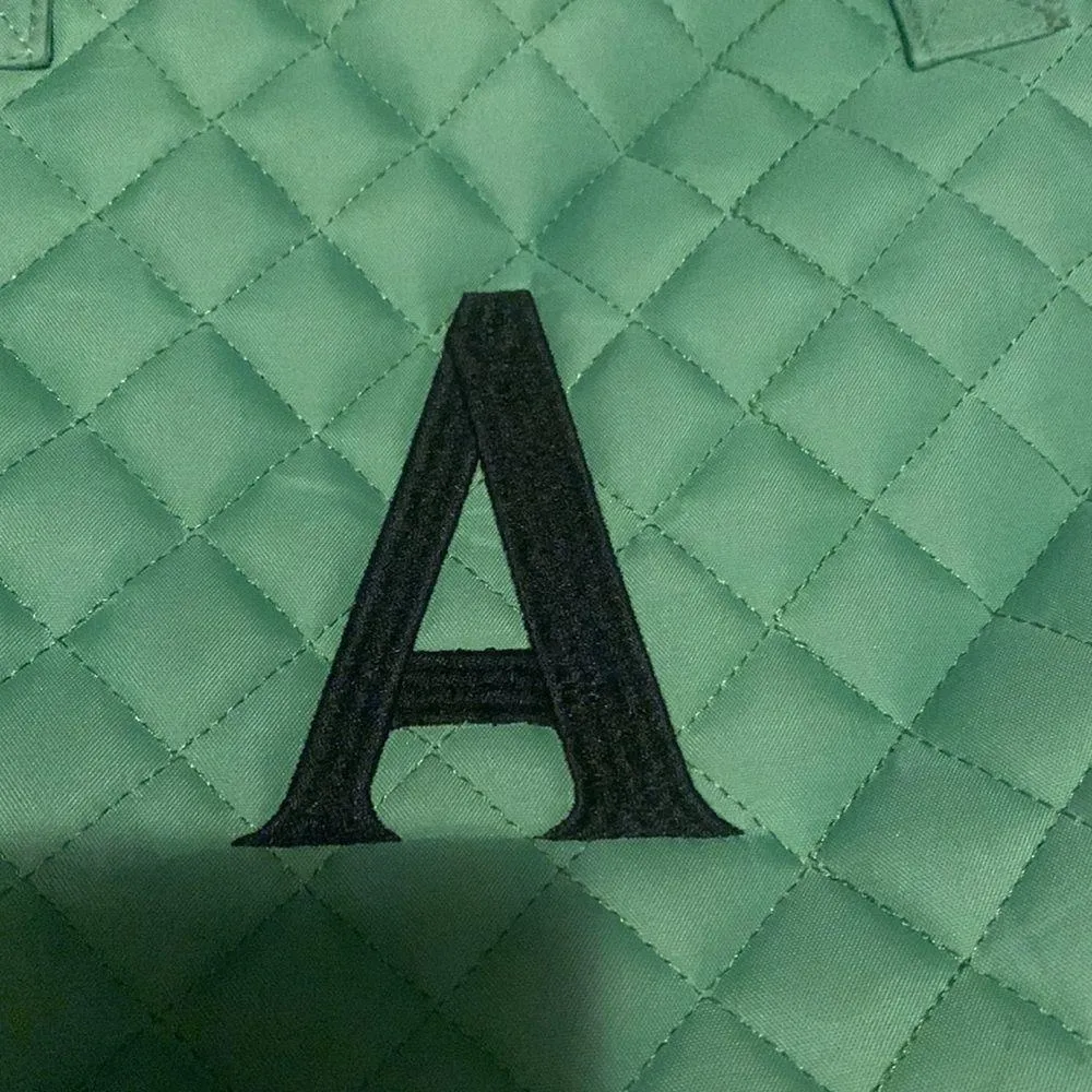 Quilted Letter A Tote Bag - Image 2