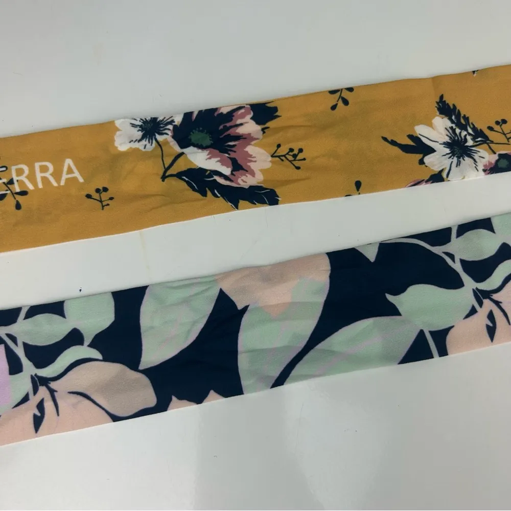 Doterra bundle of two floral print headband hair wraps Blue - Image 7