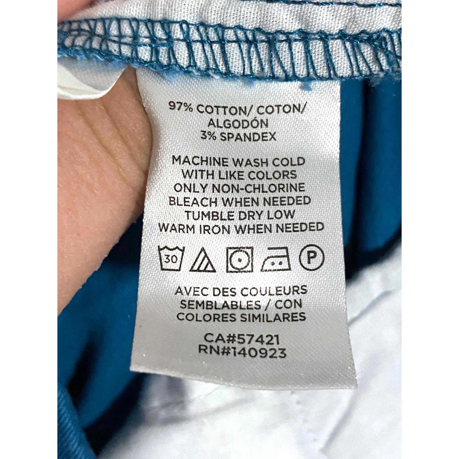 Loft Bermuda Chino Shorts 4 Blue Teal Stretch Preppy Casual Modest Comfort Boho - Image 7