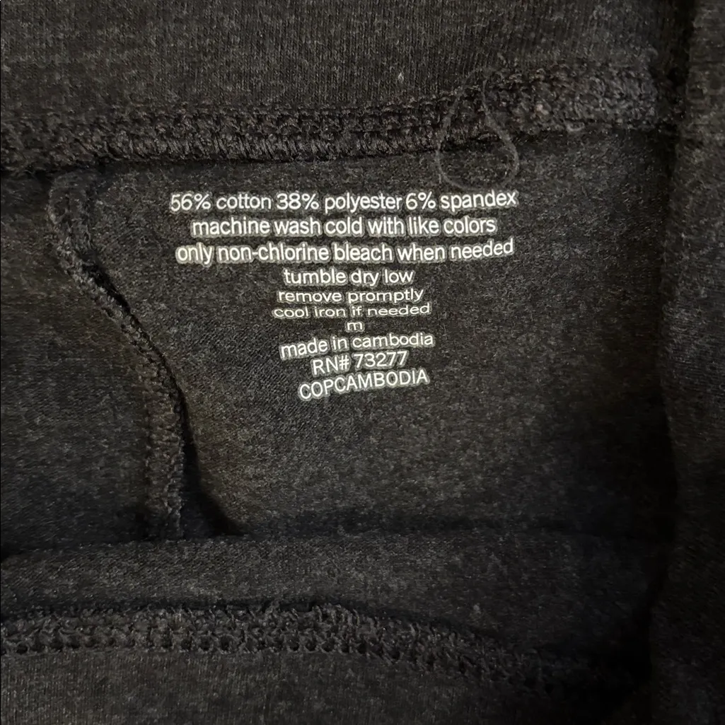 Sonoma Charcoal Gray 7/8 Leggings - Size M - Image 4