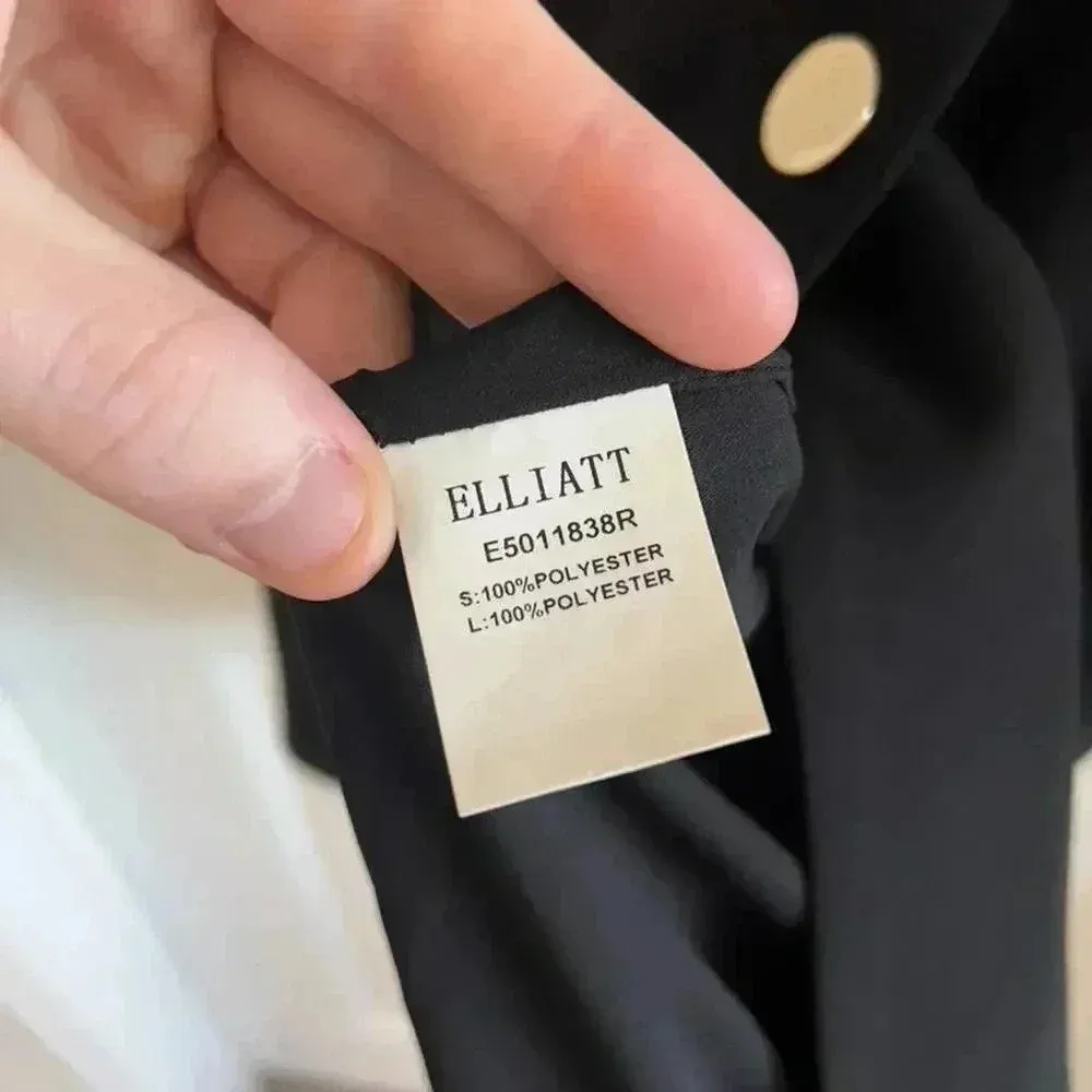 308 Elliatt Iris Blazer Dress in Black Size Small - Image 5