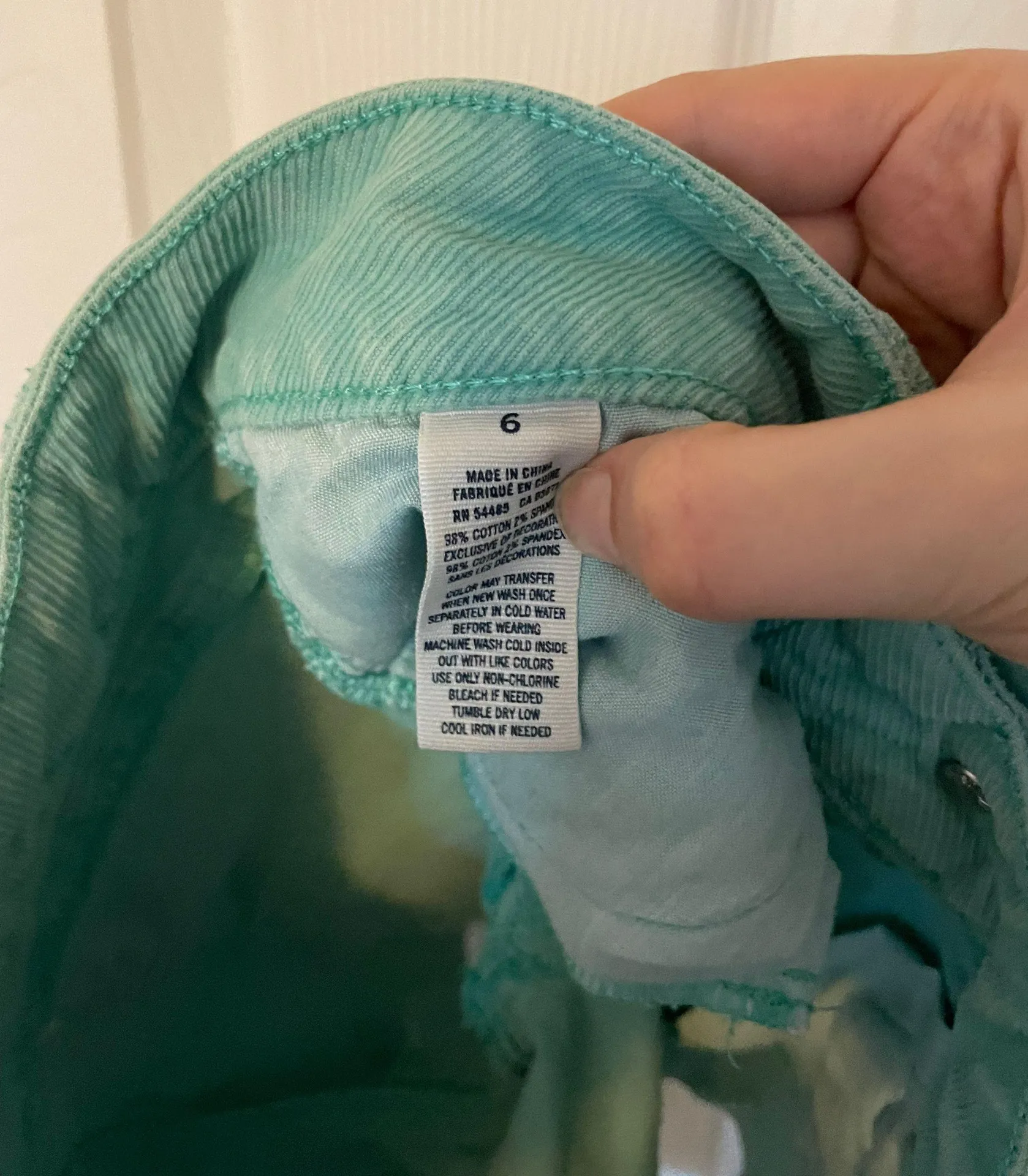 American Eagle Y2K AEO Mint Corduroy Midi Shorts - Image 4