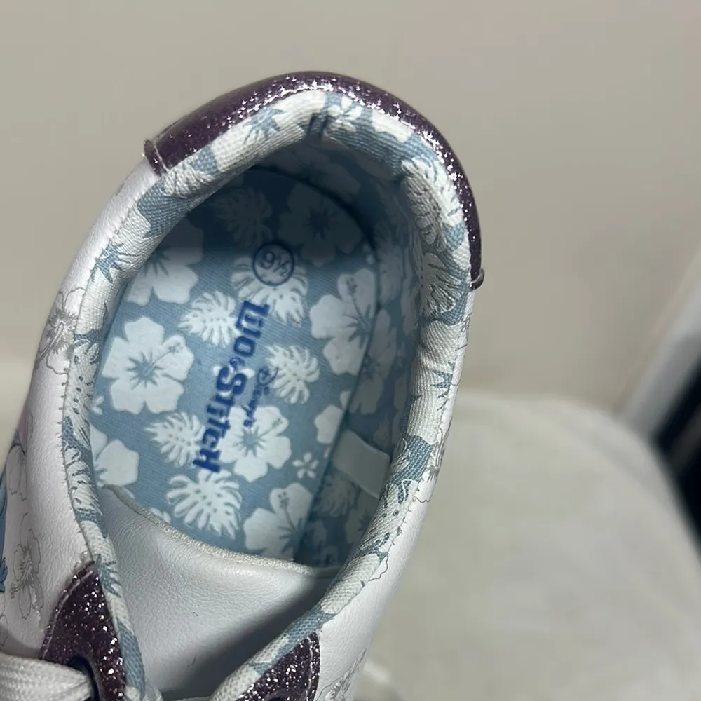 Disney LILO & Stitch White and Purple Chunky Sole Sneakers Size 9.5 - Image 7