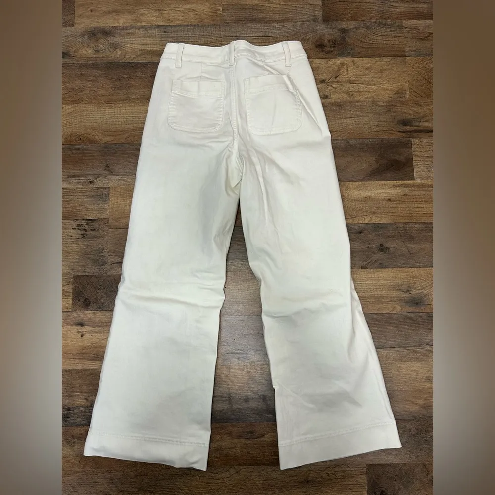 Talbots Cream Wide Leg Jeans - Image 6