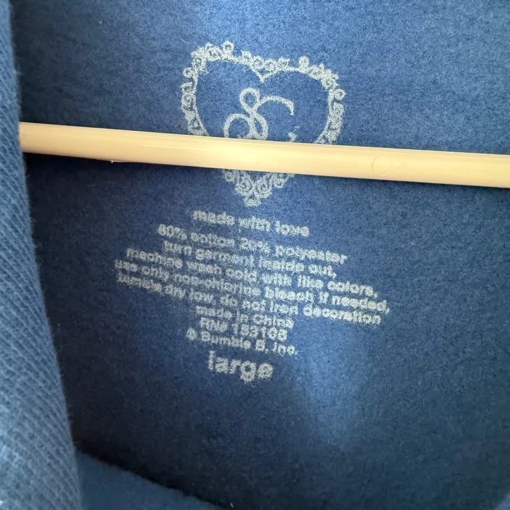 Sabrina Carpenter Short n Sweet Tour Hoodie with Nashville License Plate Blue Size L - Image 3