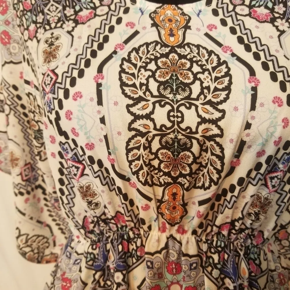 NWOT Ellos lightweight spring blouse Blue Size 12 - Image 5