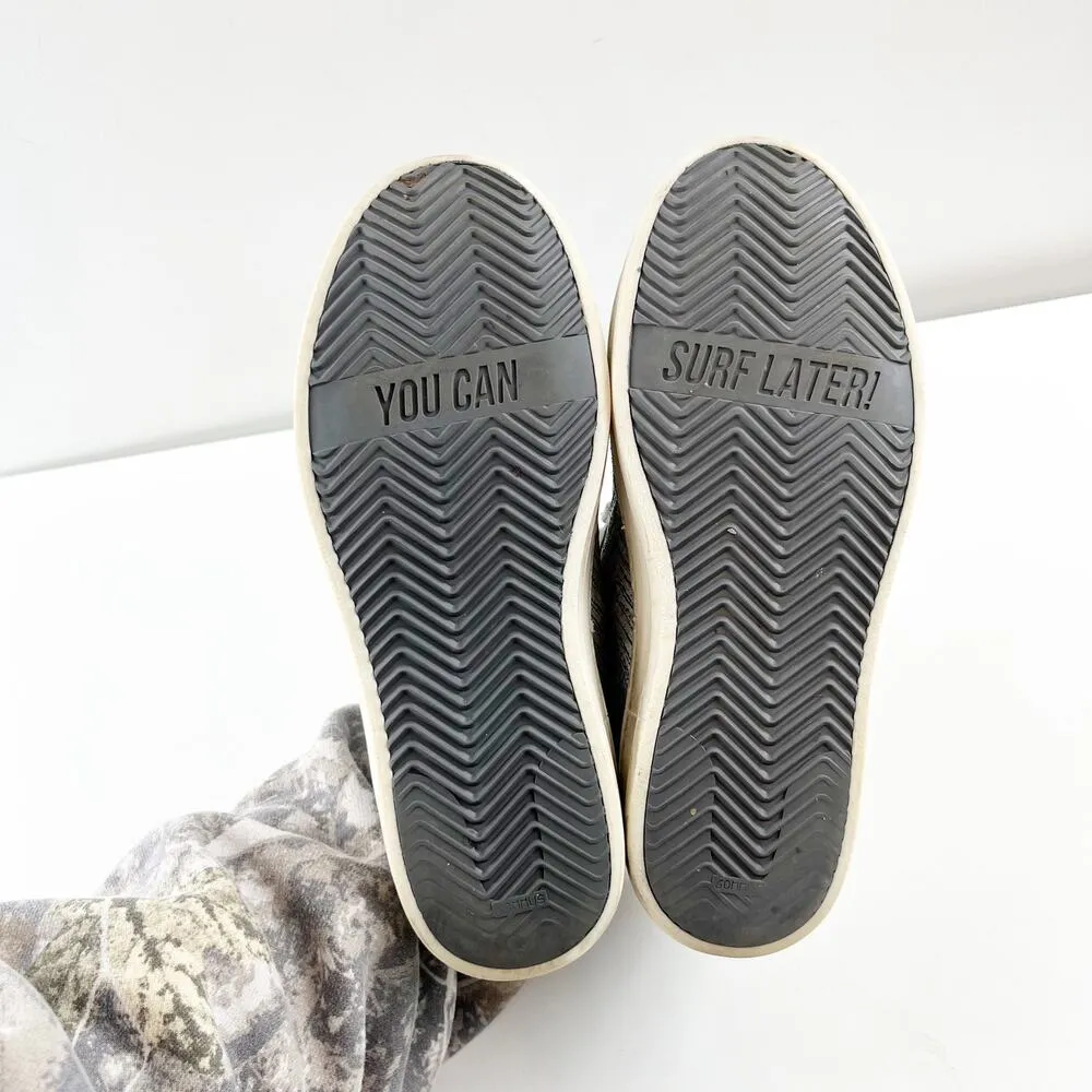 P448 John Chevron Lace Up Skateboarding Shoes Sneakers White Gray 7 - Image 5