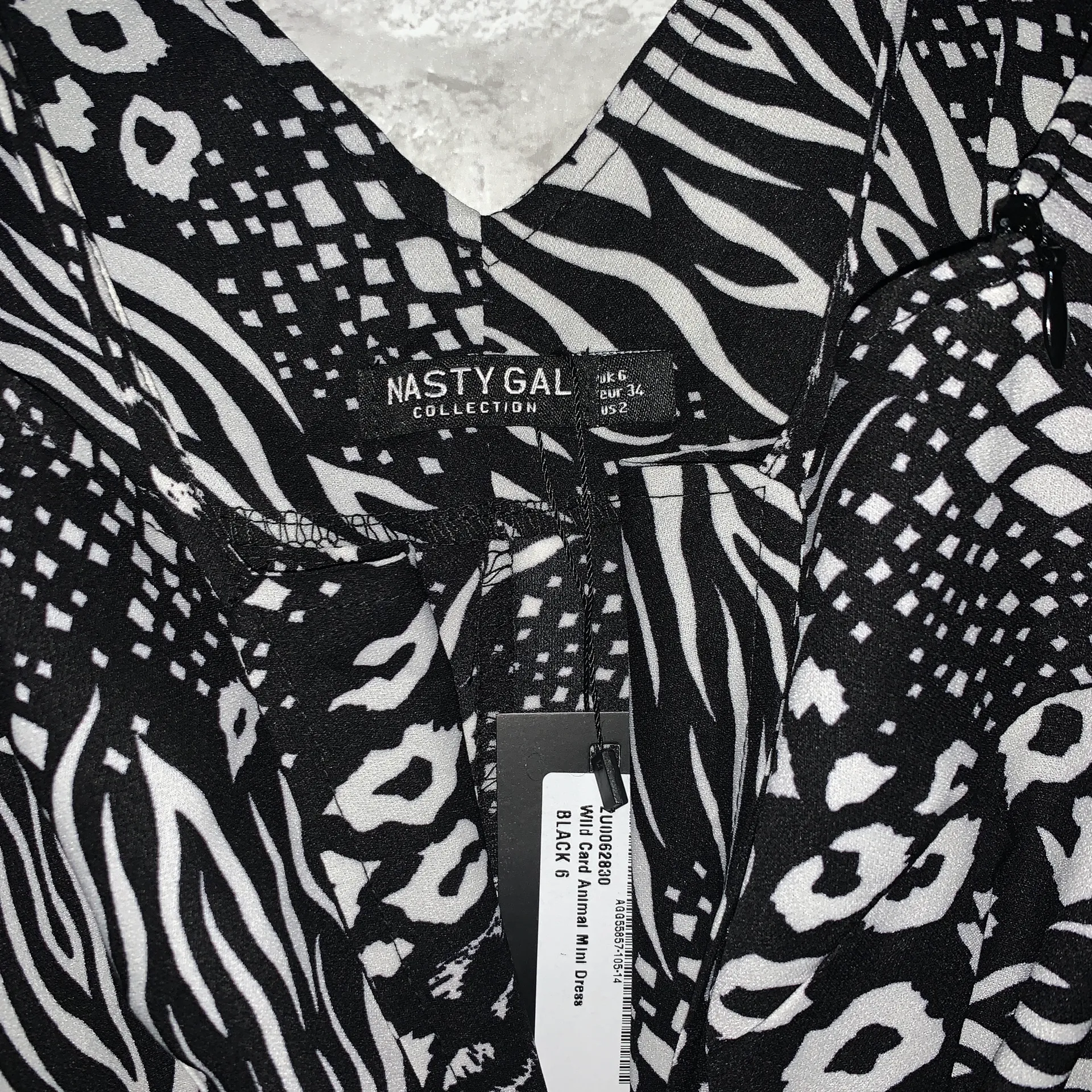 Nasty Gal New  Printed Slip Dress - Image 4