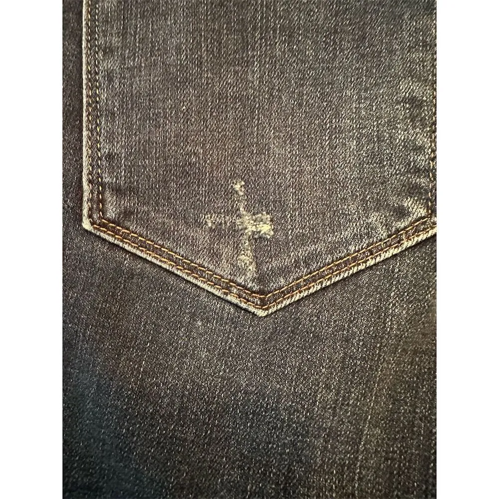 Frame Le Garçon Women's Mid-Rise Straight Jeans Size 25 Dark Blue - Image 14