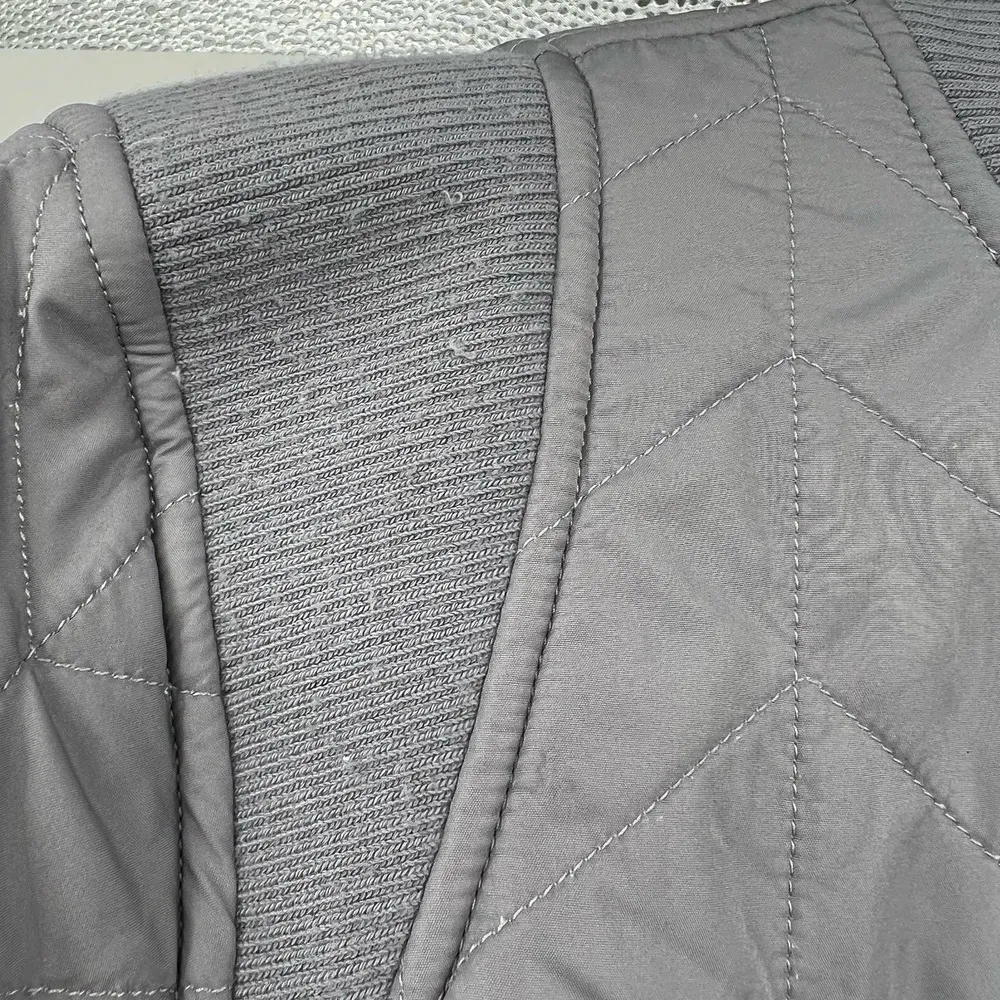 Prana Diva Varsity Jacket Vapor Gray Sherpa Lined Womens Size XS Bomber pockets - Image 5