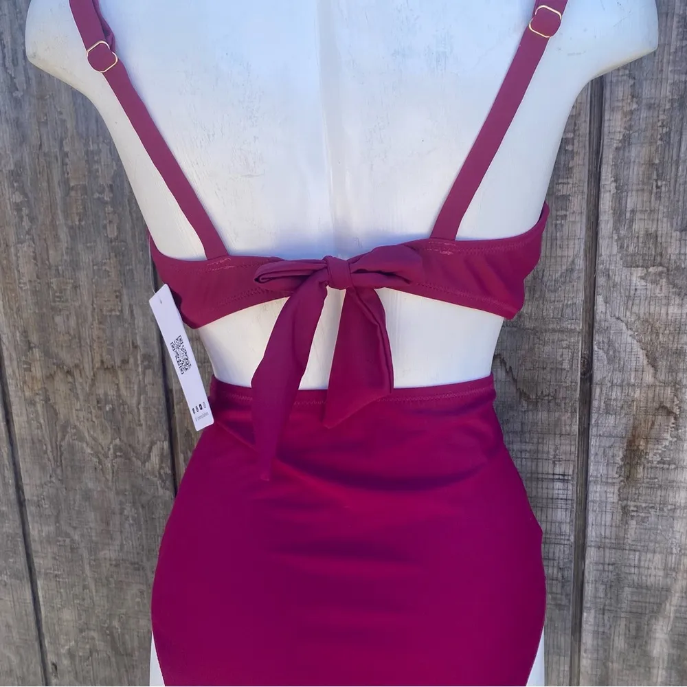 Charmo Two Piece Bikini Scalloped Top Hi - Image 4