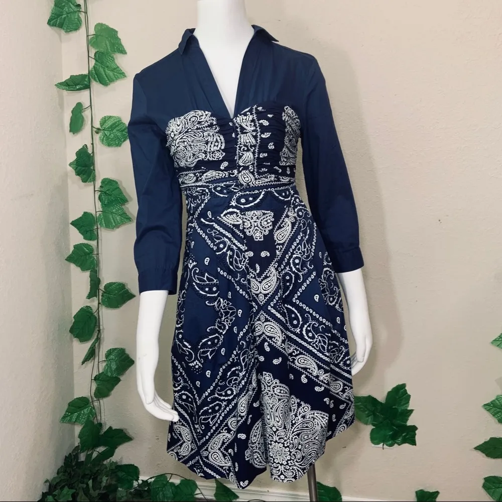 Anthropologie Holding Horses Western Bandana Dress - Image 2