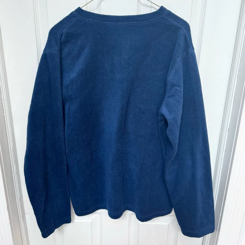 Vintage Disney POOH Eeyore “Moody” Blue V-Neck Fleece EXTRA LARGE - Image 4