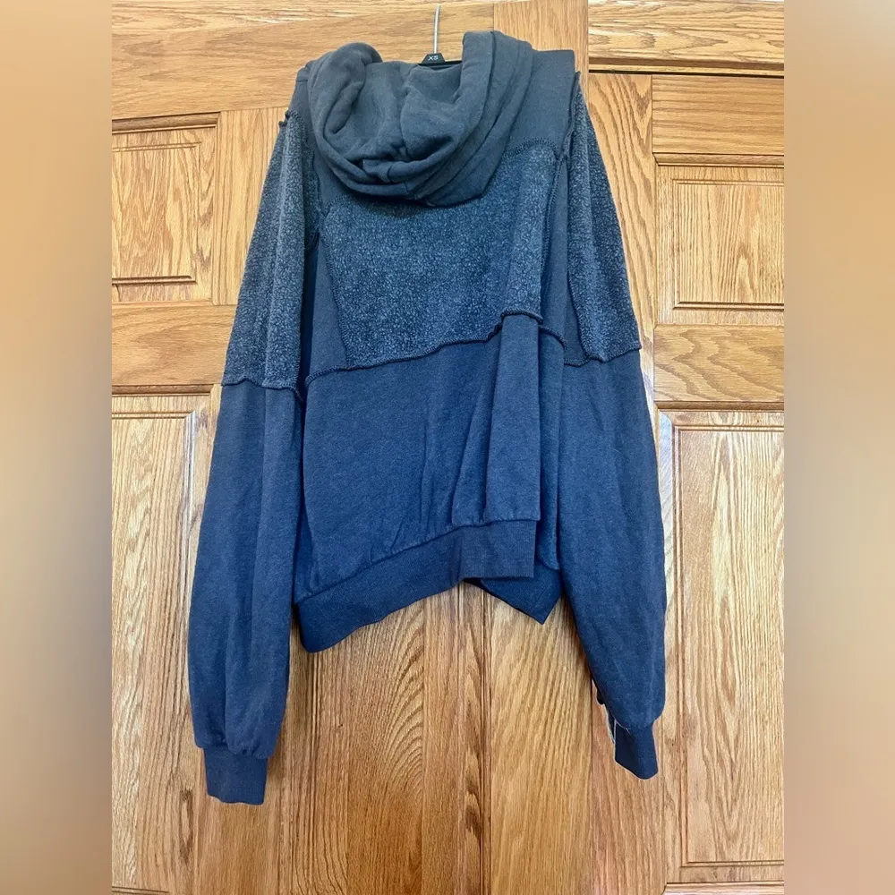 Aerie - Sherpa Patchwork Oversized Hoodie Pullover - Image 6